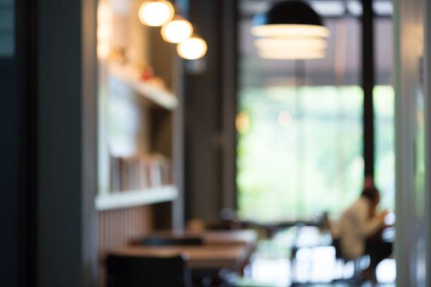 istock Abstract : blur , coffee shop in Thailand 648978844