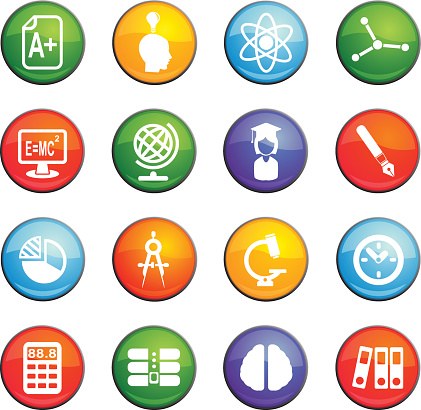 university vector icons for user interface design