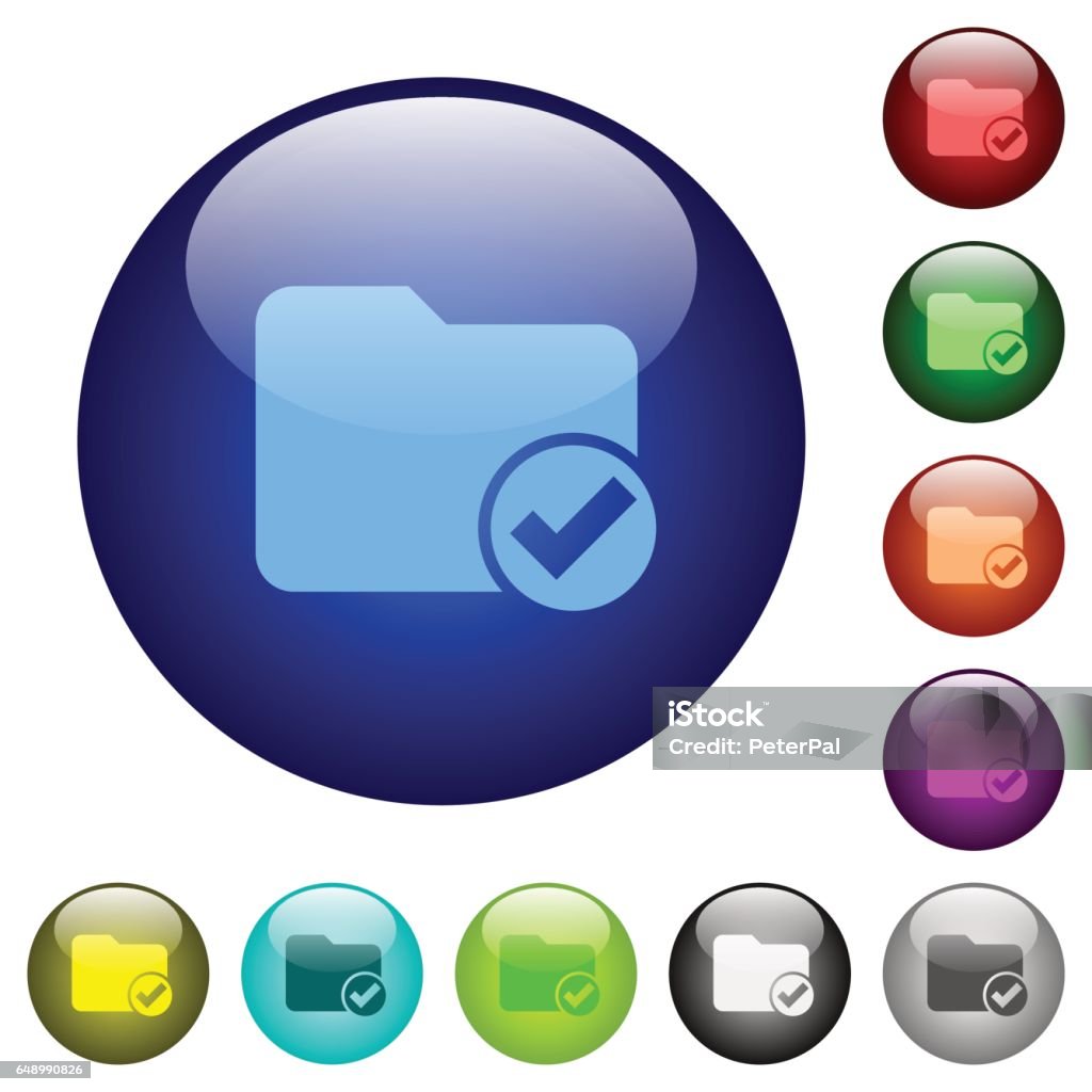 Blue Ok Button Directory Ok Color Glass Buttons Stock Illustration - Download Image ...