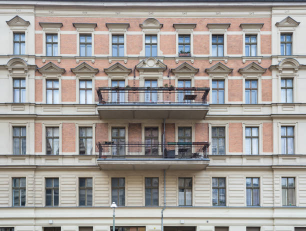 istock Apartment Bulding Elegance Facade with Balcony, Berlin 648996426