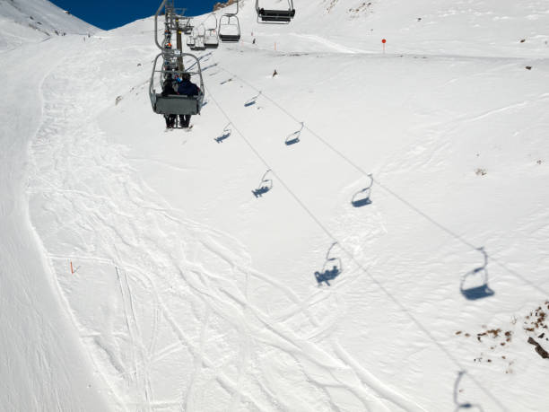 istock Skiing area in the Alps 648997612