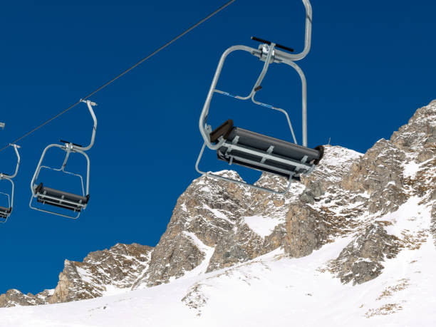istock Skiing area in the Alps 648997674