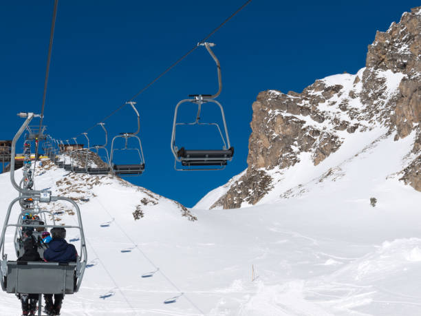 istock Skiing area in the Alps 648997688