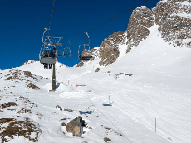 istock Skiing area in the Alps 648997734
