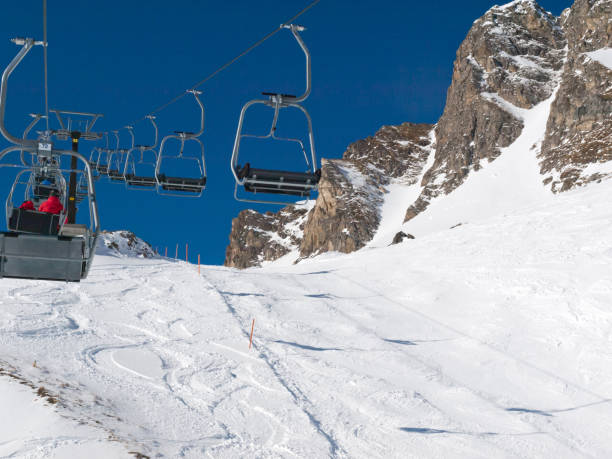 istock Skiing area in the Alps 648999968