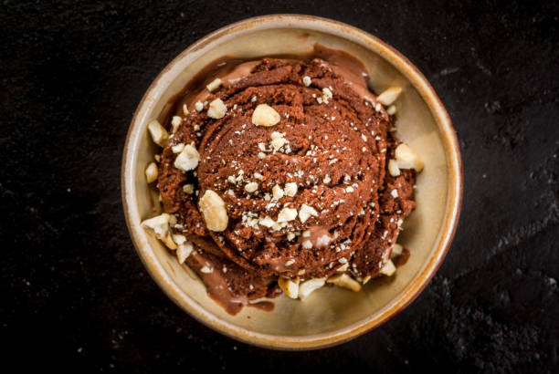 istock Three kinds of chocolate ice cream 649003516