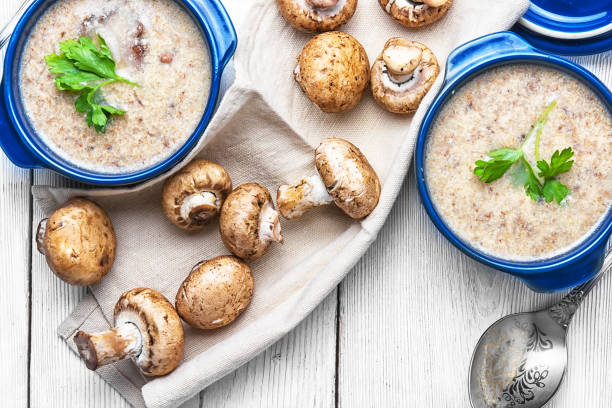 istock Mushroom creamy soup 649004454