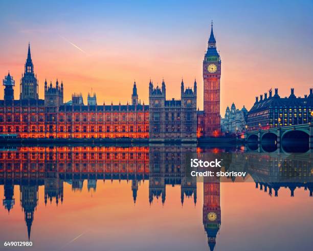 Big Ben And Houses Of Parliament London Stock Photo - Download Image Now - Houses Of Parliament - London, London - England, UK