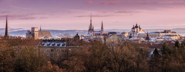 istock Panorama of Olomouc at sunrise 649019774