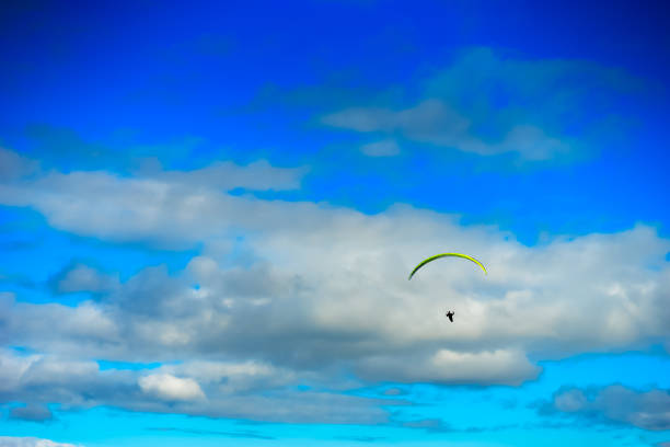 Room with open door to blue sky view. Travel concept
