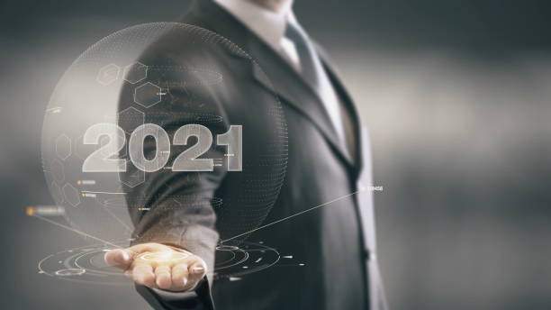 istock 2021 Businessman Holding in Hand New technologies 649022786