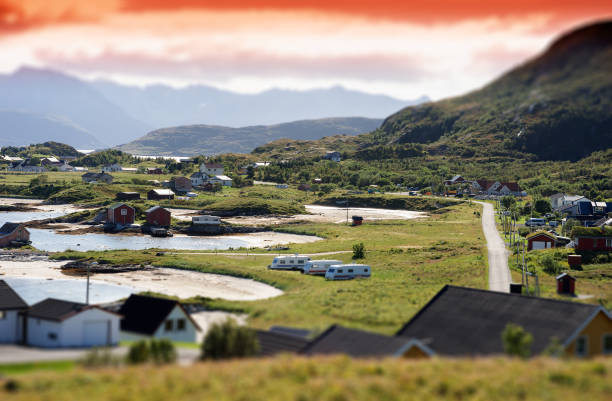 istock Norway northern camping landscape background 649025754