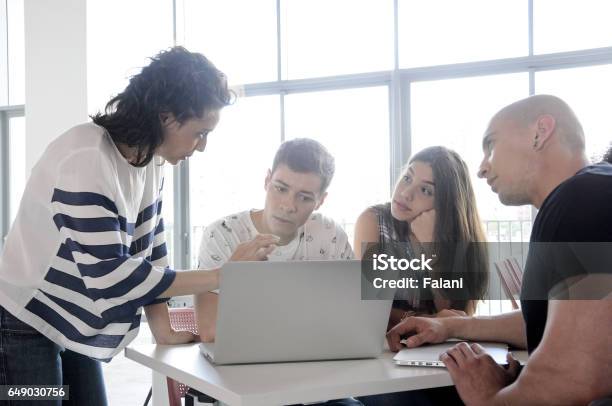 Meeting Education And Technology Stock Photo - Download Image Now - Classroom, Learning Difficulty, Child