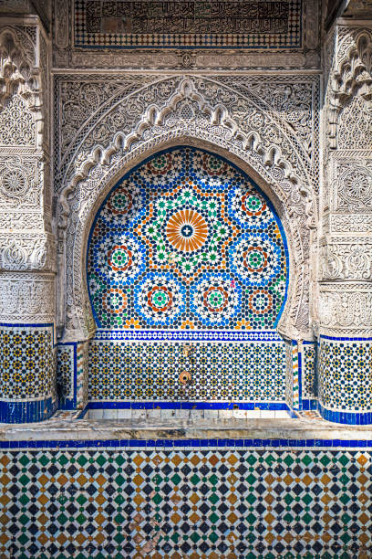 istock Traditional water fountain in Fez, Morocco 649037100