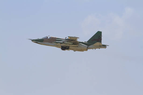 istock Military aircraft in the air 649047410