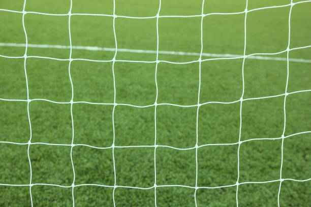 istock Soccer football net background 649057944
