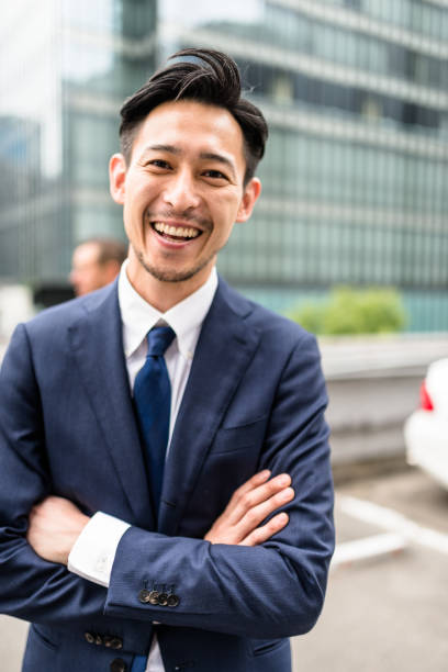 портрет бизнес команда  - asian ethnicity suit business men стоковые фото и изображения