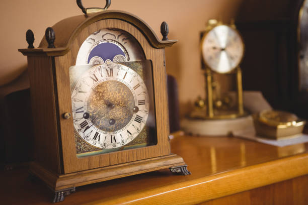 istock Close-up of watch on table 649066888