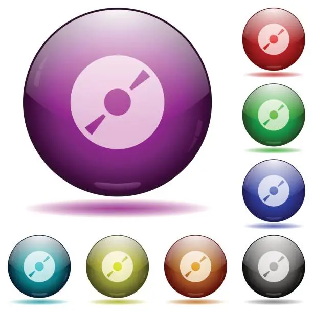 Vector illustration of DVD buttons