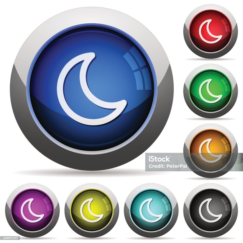 Button Moon Image Moon Buttons Stock Illustration - Download Image Now - Astrology ...