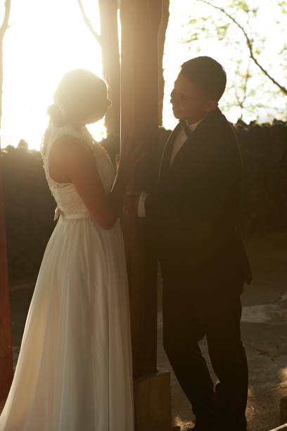 istock Bride and groom in romantic sunny day 649074832