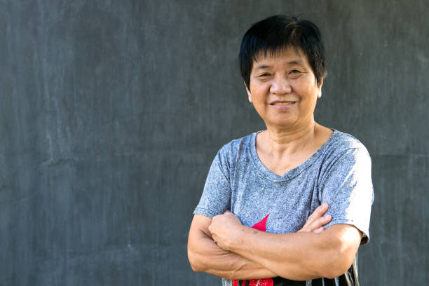 istock Happy senior woman 649090812