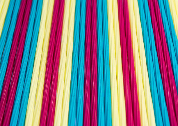 istock Texture of straight colorful lines 649118070
