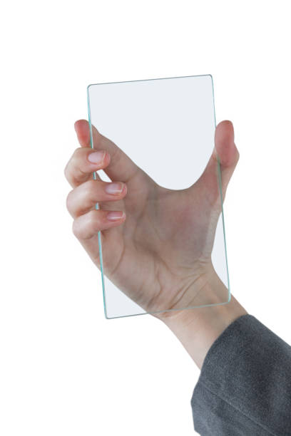 istock Hands pretending to hold mobile phone 649118656
