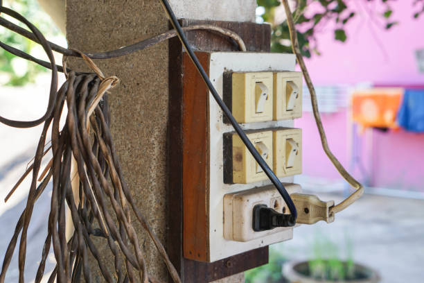 istock close up old electricity switches with plug and socket 649121256
