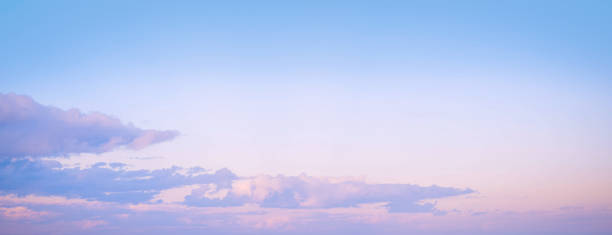 istock Sky background on sunset. Nature composition. Panoramic sunset sky background. 649129460