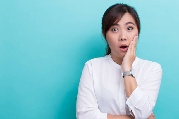 istock Happy woman has surprise 649137240