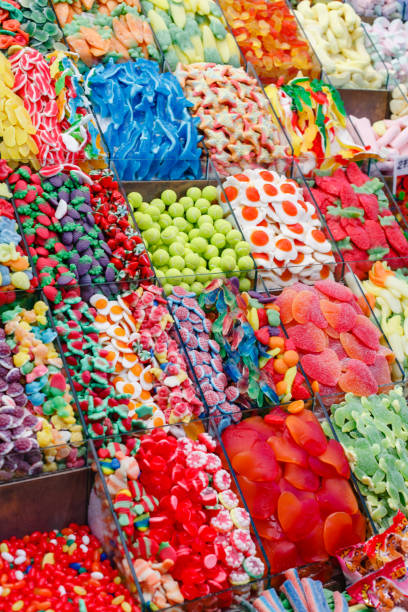istock fruit jellys at market counter 649137306