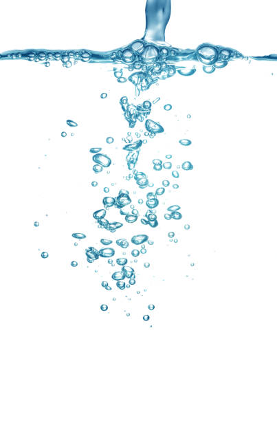 istock Clean blue water and air bubbles 649152734