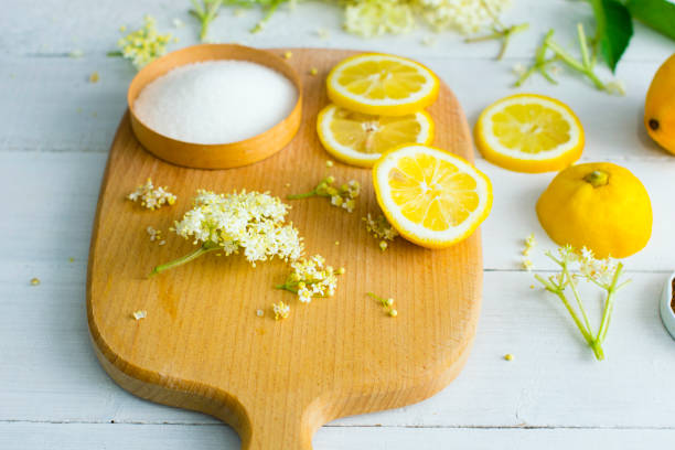 istock Elder blossom drink ingredients 649156164