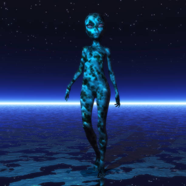 istock Digital 3D Rendering of an Alien 649168012
