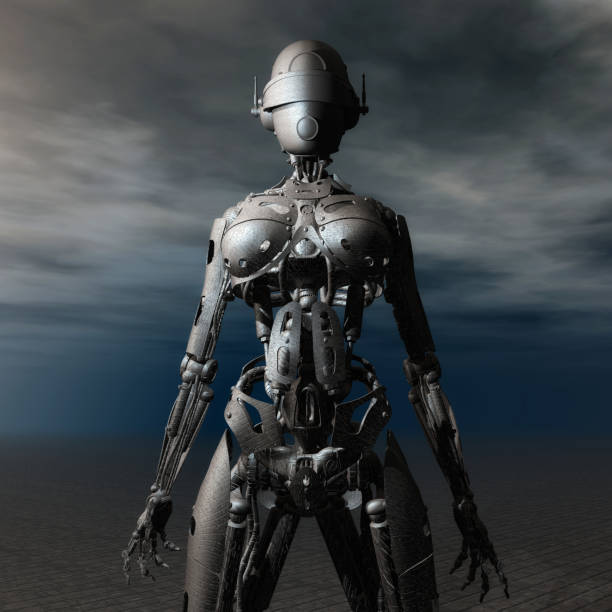 istock Digital 3D Illustration of a Fembot 649168026