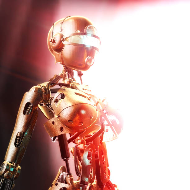 istock Digital 3D Illustration of a Fembot 649168054