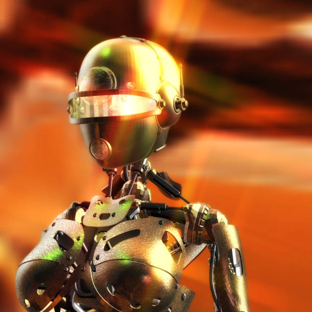 istock Digital 3D Illustration of a Fembot 649168090