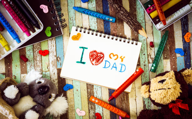 istock Fathers day greeting card concepts with I love my Dad 649168838