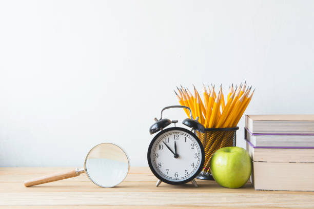 istock Concept of education or back to school on white background 649171348