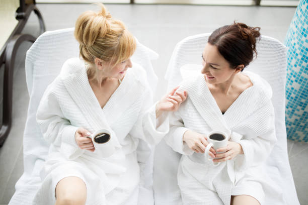 istock Friends having wellness weekend 649172560