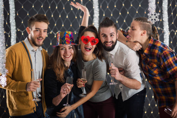 istock Friends on a party 649180286