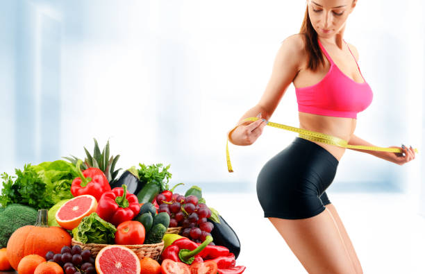 istock Balanced diet based on raw organic vegetables and fruits 649182406