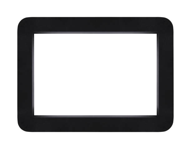 istock Modern black narrow wooden picture frame 649182538