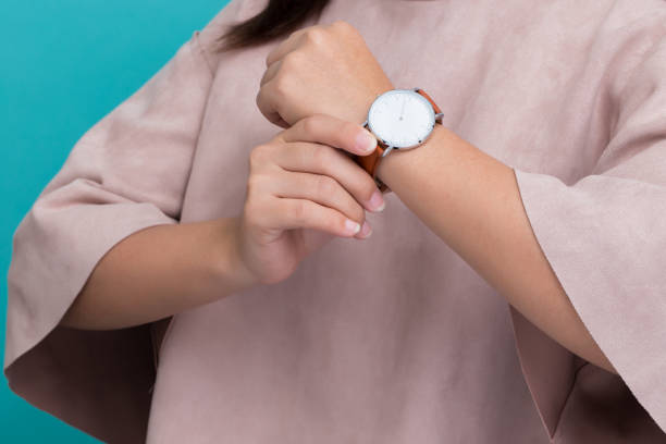 istock Woman with leather watch 649183920