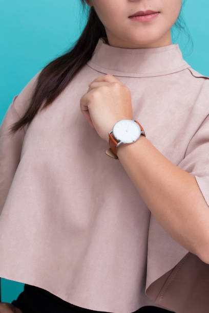 istock Woman with leather watch 649184220