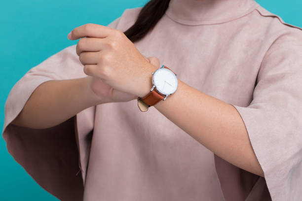 istock Woman with leather watch 649184314