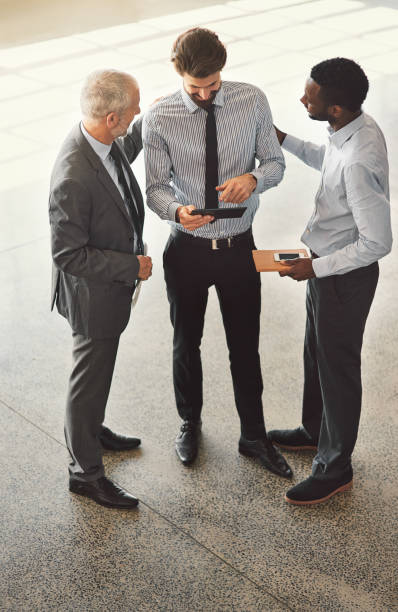 istock He never fails to impress in the office 649198330