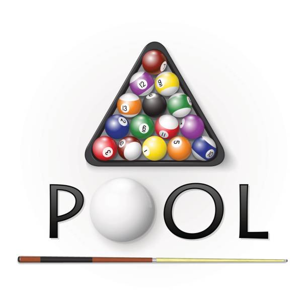 ilustrações de stock, clip art, desenhos animados e ícones de pool billiards background. vector illustration. - sala de bilhar ilustrações