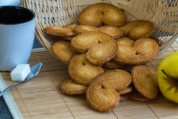 istock Palm cakes with cup and sugar on bamboo 649207400